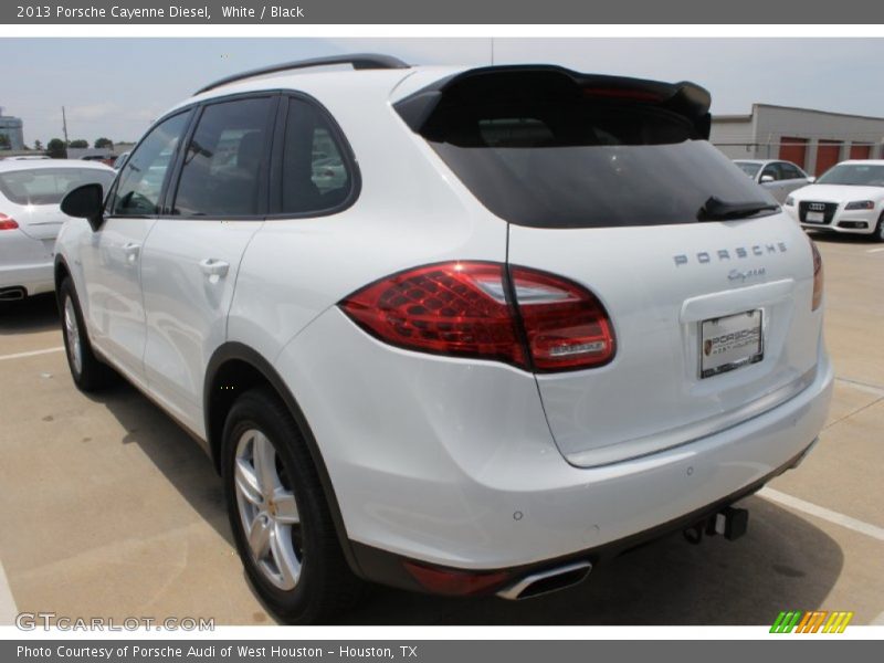 White / Black 2013 Porsche Cayenne Diesel