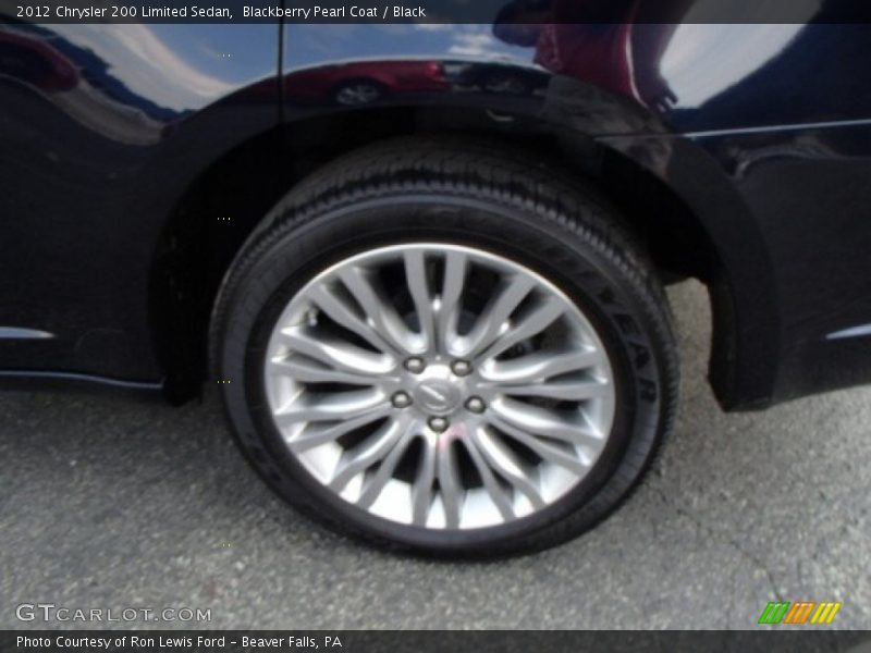 Blackberry Pearl Coat / Black 2012 Chrysler 200 Limited Sedan