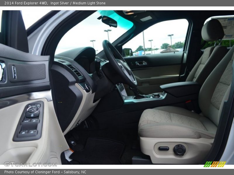 Ingot Silver / Medium Light Stone 2014 Ford Explorer 4WD