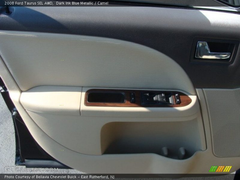 Dark Ink Blue Metallic / Camel 2008 Ford Taurus SEL AWD