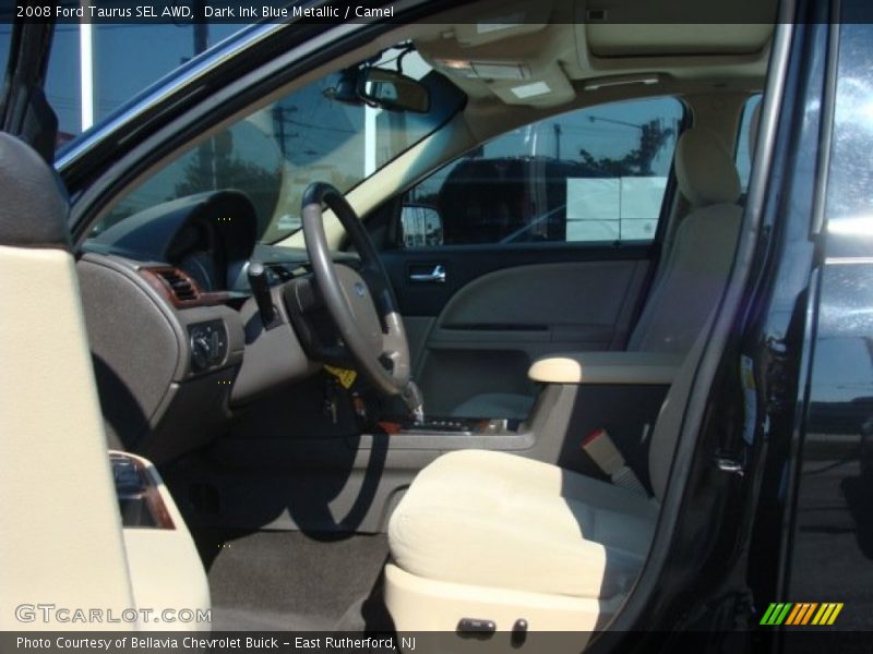 Dark Ink Blue Metallic / Camel 2008 Ford Taurus SEL AWD