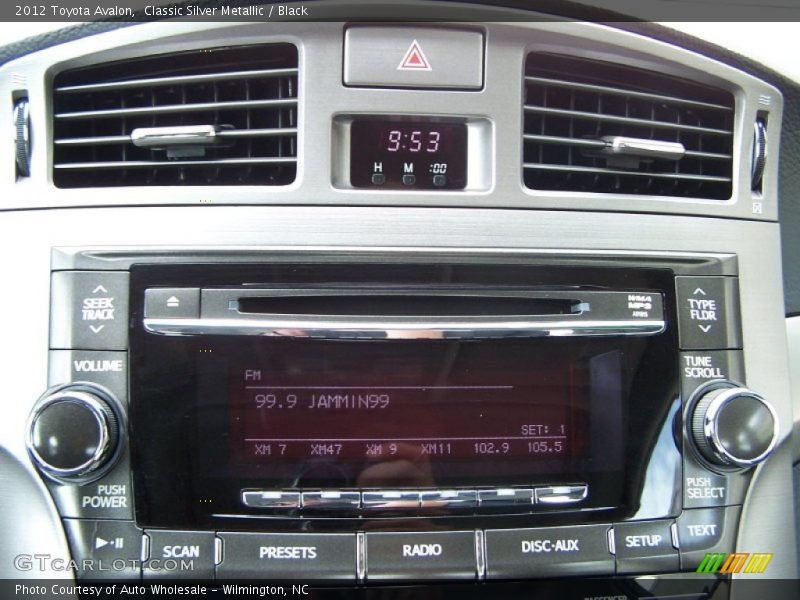 Classic Silver Metallic / Black 2012 Toyota Avalon