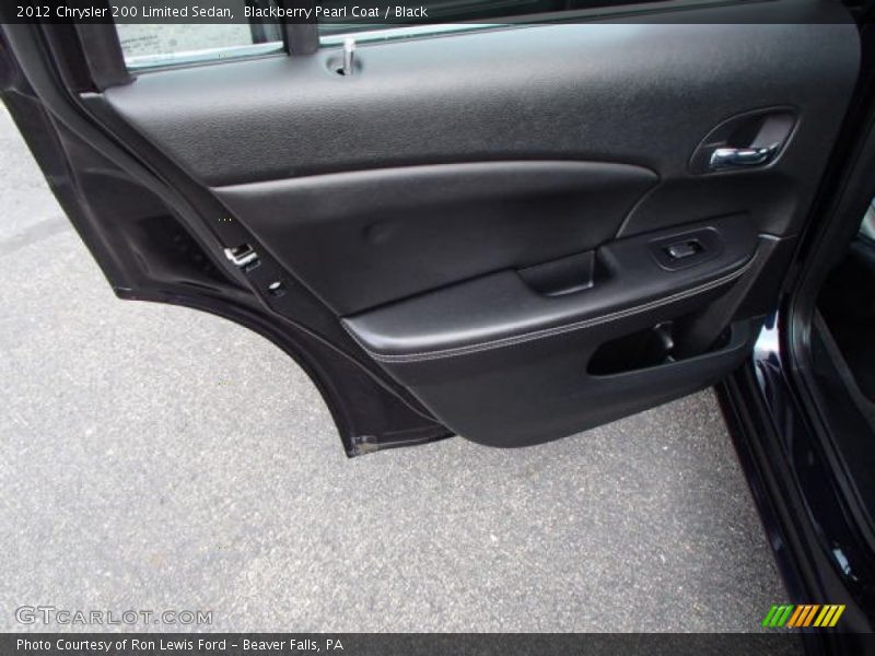 Blackberry Pearl Coat / Black 2012 Chrysler 200 Limited Sedan