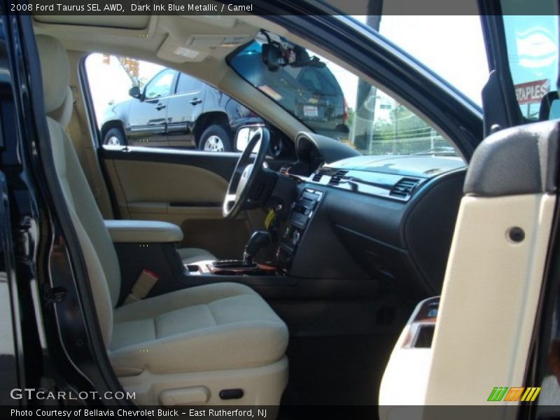 Dark Ink Blue Metallic / Camel 2008 Ford Taurus SEL AWD