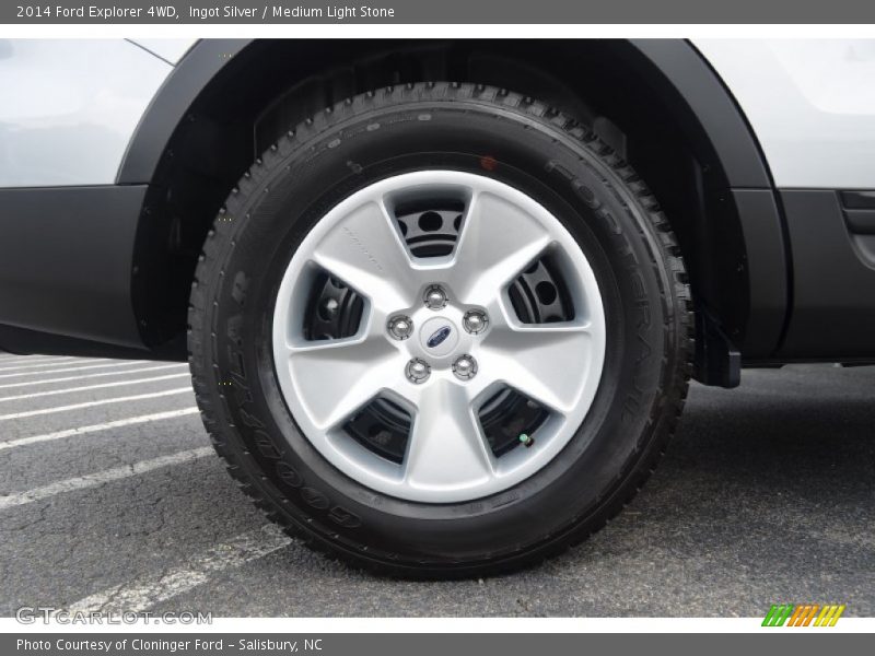 Ingot Silver / Medium Light Stone 2014 Ford Explorer 4WD