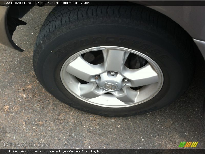 Thunder Cloud Metallic / Stone 2004 Toyota Land Cruiser