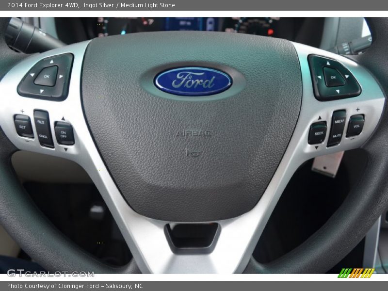 Ingot Silver / Medium Light Stone 2014 Ford Explorer 4WD