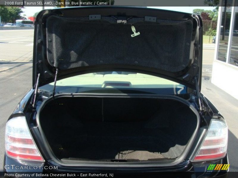 Dark Ink Blue Metallic / Camel 2008 Ford Taurus SEL AWD