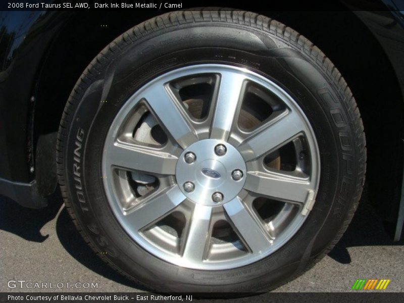 Dark Ink Blue Metallic / Camel 2008 Ford Taurus SEL AWD