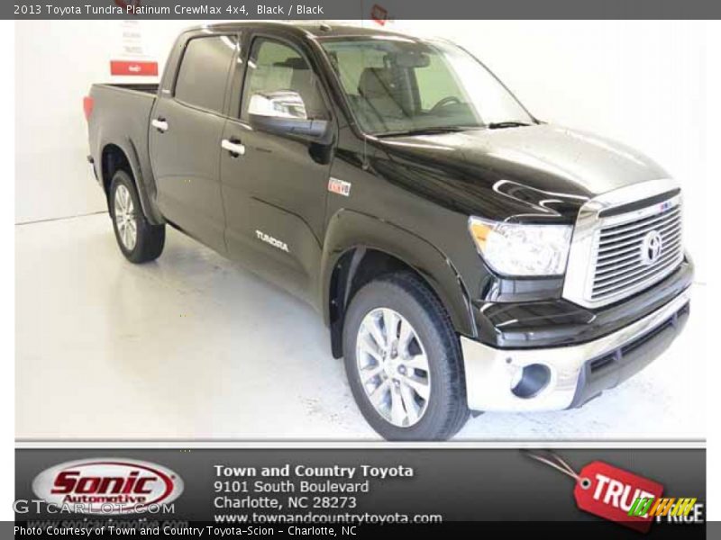 Black / Black 2013 Toyota Tundra Platinum CrewMax 4x4