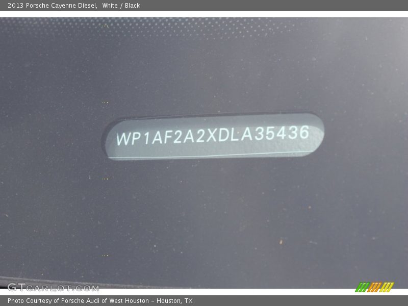 White / Black 2013 Porsche Cayenne Diesel