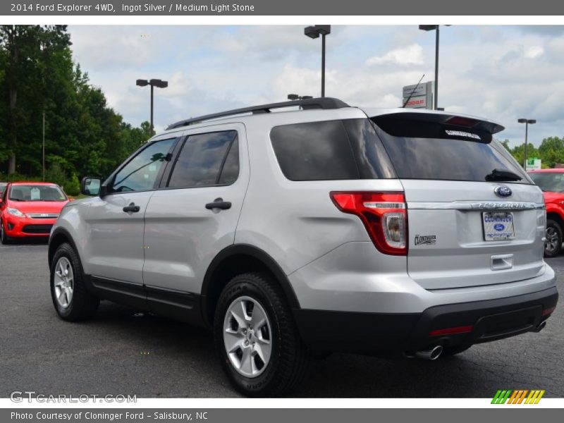Ingot Silver / Medium Light Stone 2014 Ford Explorer 4WD