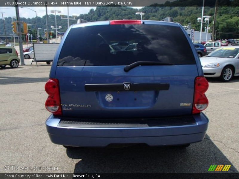 Marine Blue Pearl / Dark/Light Slate Gray 2008 Dodge Durango SLT 4x4