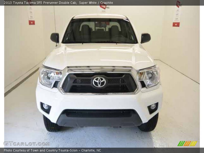 Super White / Graphite 2013 Toyota Tacoma SR5 Prerunner Double Cab