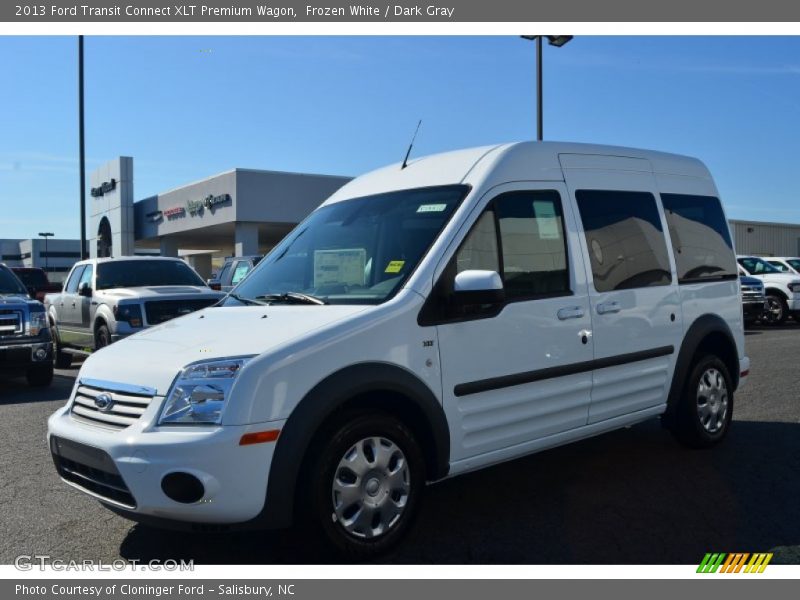 Frozen White / Dark Gray 2013 Ford Transit Connect XLT Premium Wagon