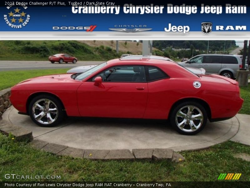 TorRed / Dark Slate Gray 2013 Dodge Challenger R/T Plus