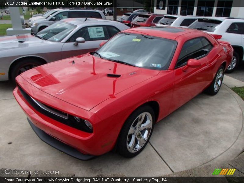 TorRed / Dark Slate Gray 2013 Dodge Challenger R/T Plus