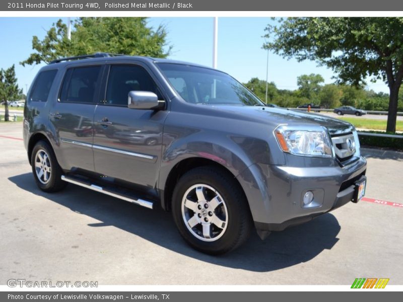 Polished Metal Metallic / Black 2011 Honda Pilot Touring 4WD