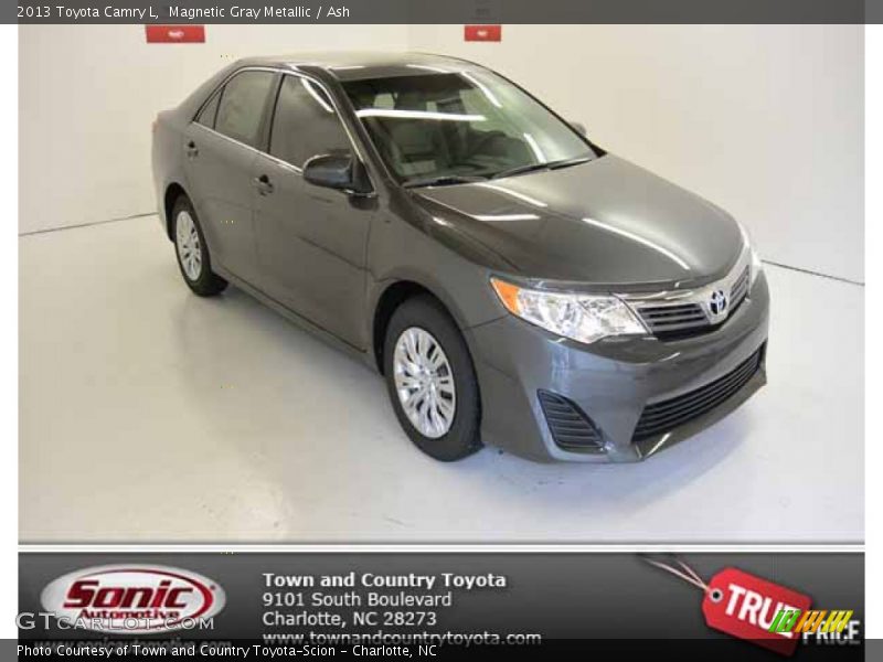 Magnetic Gray Metallic / Ash 2013 Toyota Camry L