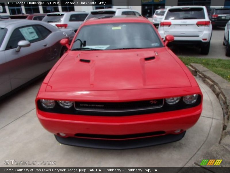 TorRed / Dark Slate Gray 2013 Dodge Challenger R/T Plus