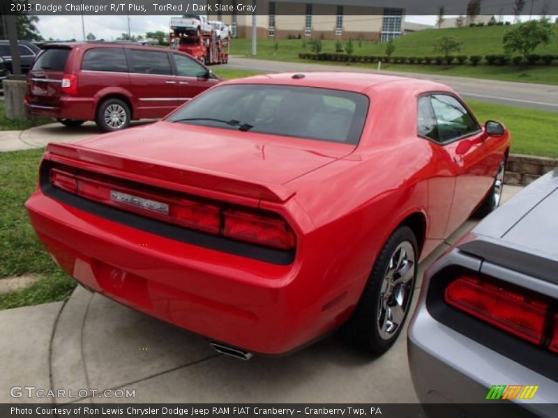 TorRed / Dark Slate Gray 2013 Dodge Challenger R/T Plus