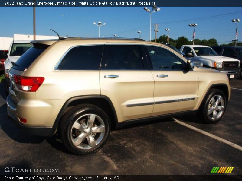 White Gold Metallic / Black/Light Frost Beige 2012 Jeep Grand Cherokee Limited 4x4