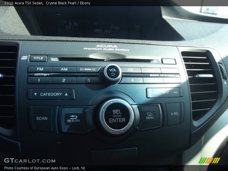 Crystal Black Pearl / Ebony 2010 Acura TSX Sedan