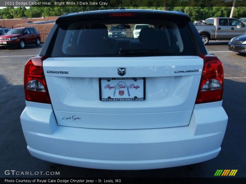 Bright White / Dark Slate Gray 2011 Dodge Caliber Heat