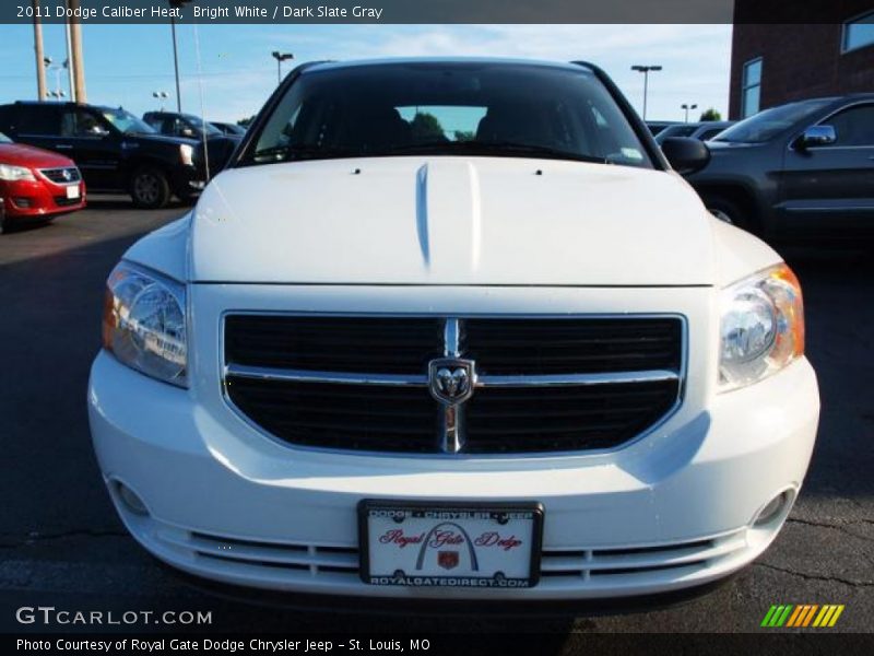 Bright White / Dark Slate Gray 2011 Dodge Caliber Heat