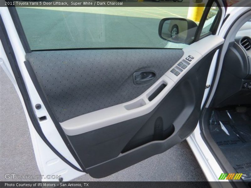 Super White / Dark Charcoal 2011 Toyota Yaris 5 Door Liftback