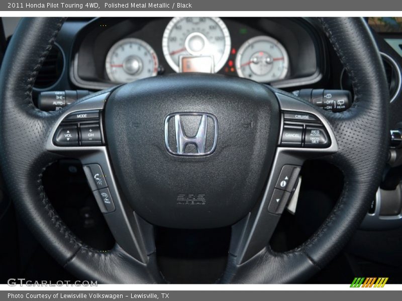 Polished Metal Metallic / Black 2011 Honda Pilot Touring 4WD