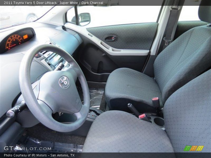 Super White / Dark Charcoal 2011 Toyota Yaris 5 Door Liftback
