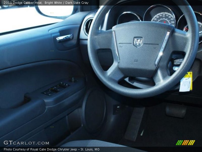 Bright White / Dark Slate Gray 2011 Dodge Caliber Heat