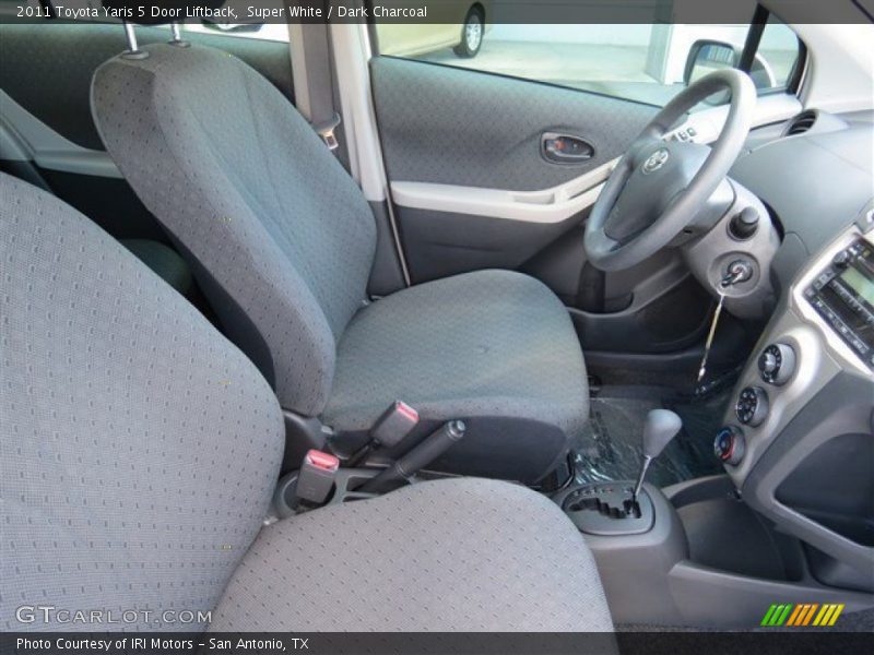 Super White / Dark Charcoal 2011 Toyota Yaris 5 Door Liftback