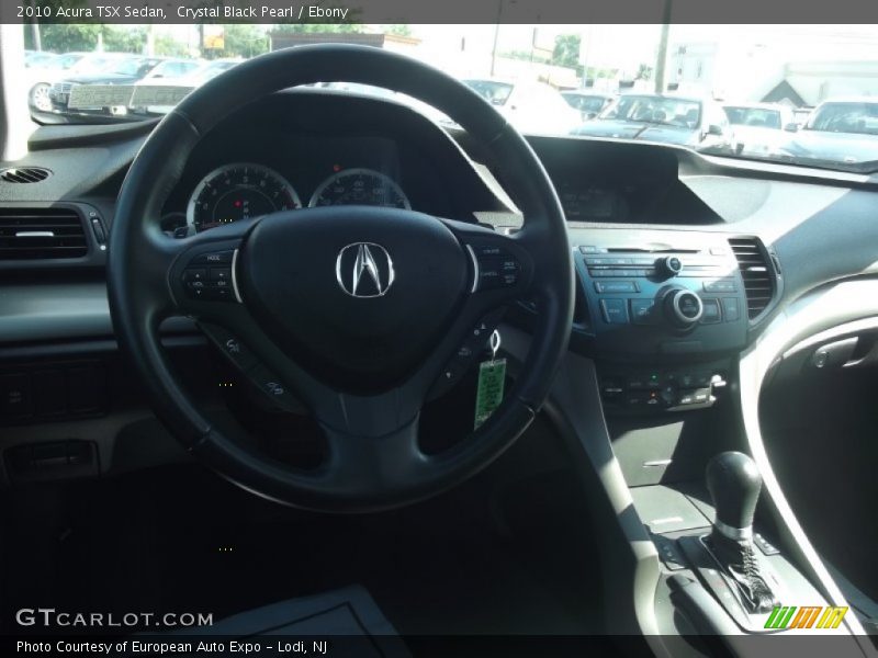Crystal Black Pearl / Ebony 2010 Acura TSX Sedan