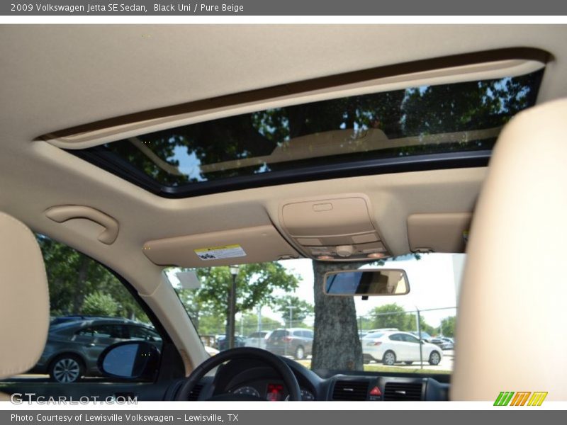 Black Uni / Pure Beige 2009 Volkswagen Jetta SE Sedan