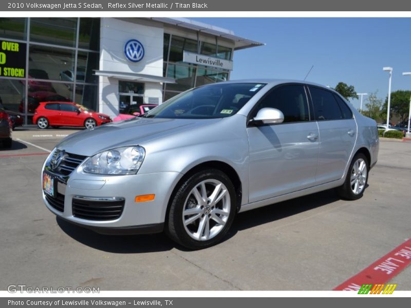 Reflex Silver Metallic / Titan Black 2010 Volkswagen Jetta S Sedan