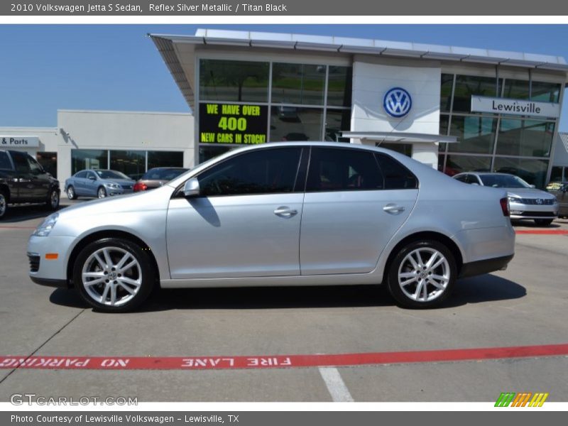 Reflex Silver Metallic / Titan Black 2010 Volkswagen Jetta S Sedan