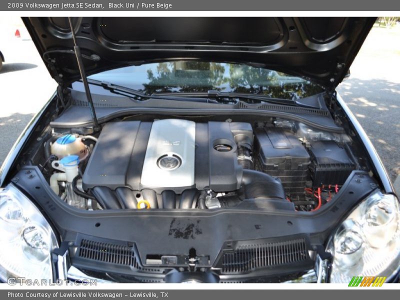 Black Uni / Pure Beige 2009 Volkswagen Jetta SE Sedan