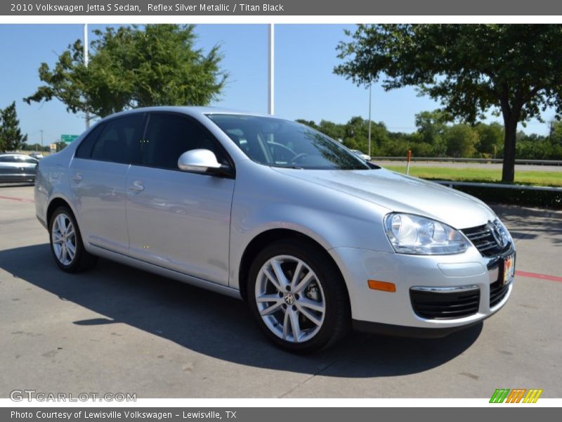 Reflex Silver Metallic / Titan Black 2010 Volkswagen Jetta S Sedan