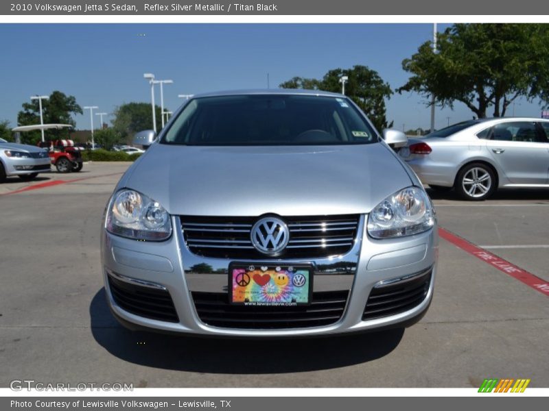 Reflex Silver Metallic / Titan Black 2010 Volkswagen Jetta S Sedan