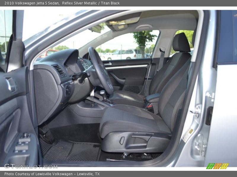 Reflex Silver Metallic / Titan Black 2010 Volkswagen Jetta S Sedan