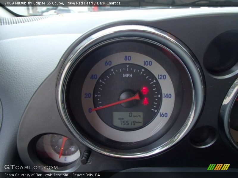 Rave Red Pearl / Dark Charcoal 2009 Mitsubishi Eclipse GS Coupe