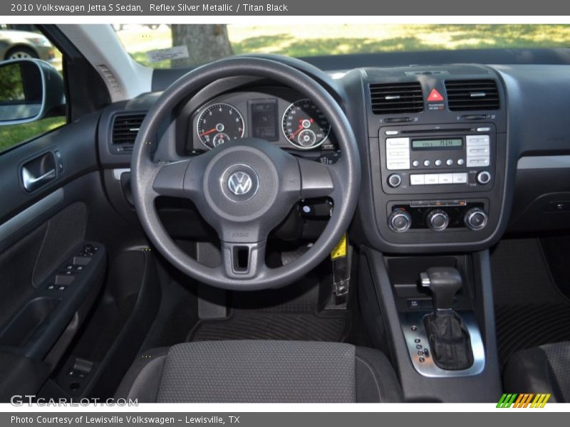Reflex Silver Metallic / Titan Black 2010 Volkswagen Jetta S Sedan