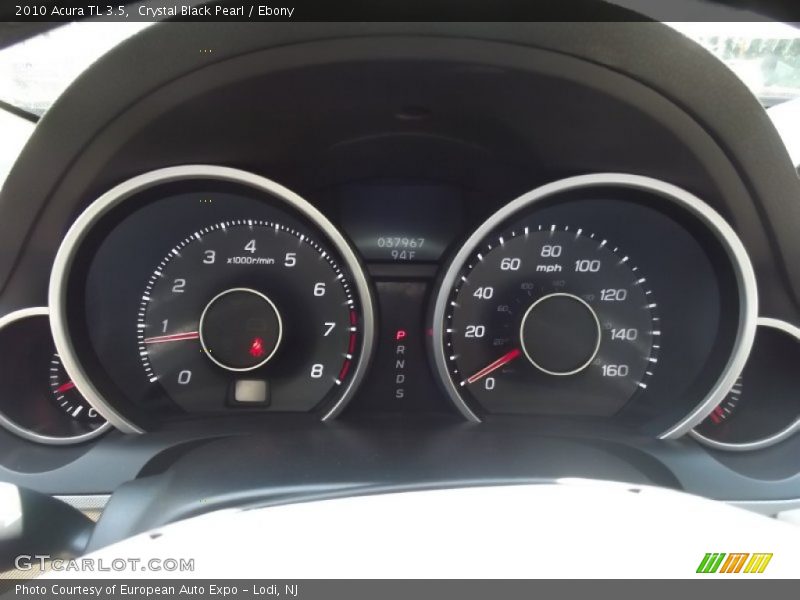 Crystal Black Pearl / Ebony 2010 Acura TL 3.5