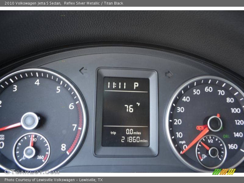 Reflex Silver Metallic / Titan Black 2010 Volkswagen Jetta S Sedan