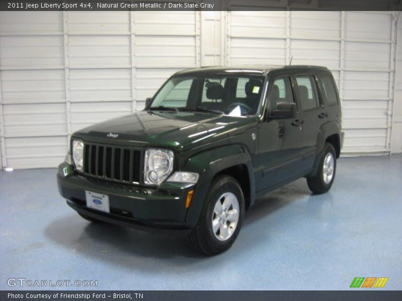 Natural Green Metallic / Dark Slate Gray 2011 Jeep Liberty Sport 4x4