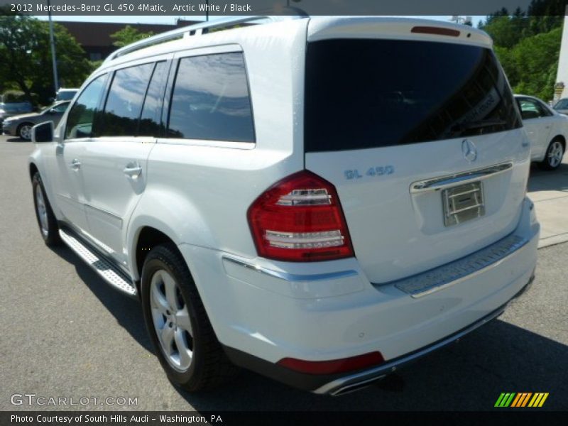 Arctic White / Black 2012 Mercedes-Benz GL 450 4Matic