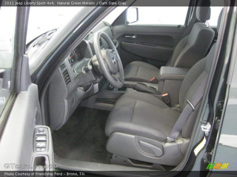 Natural Green Metallic / Dark Slate Gray 2011 Jeep Liberty Sport 4x4