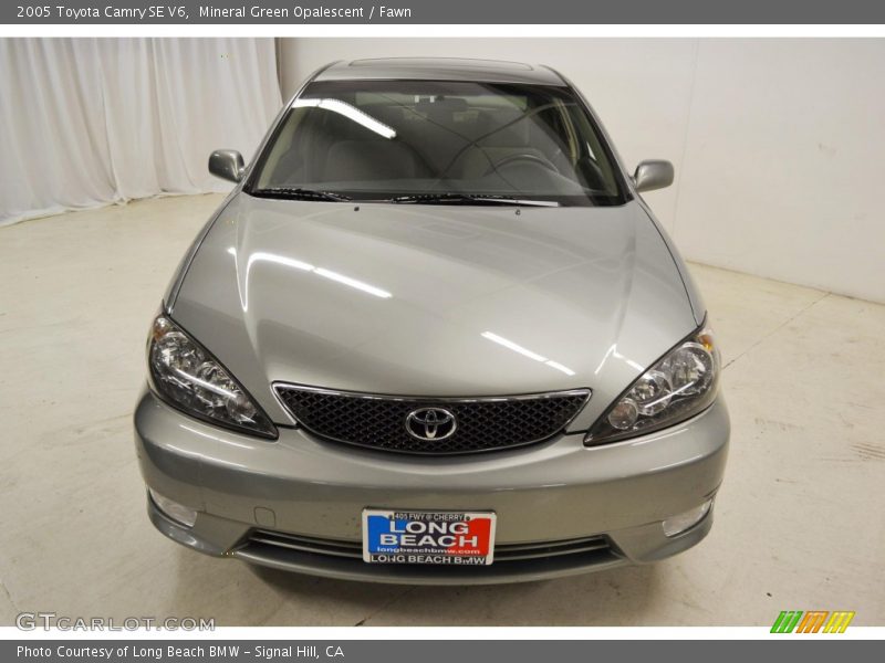 Mineral Green Opalescent / Fawn 2005 Toyota Camry SE V6